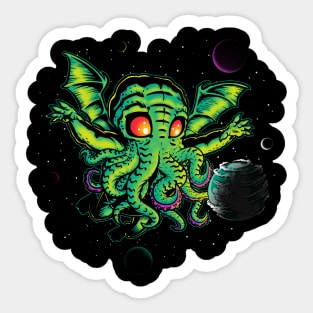 Cute-thulu Neverdies Sticker